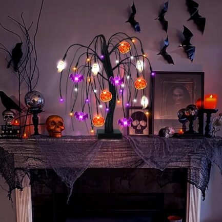 Halloween Tabletop Ornament - Battery Operated Boo Sign - Image 2