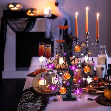 Halloween Tabletop Ornament - Battery Operated Boo Sign - Image 4