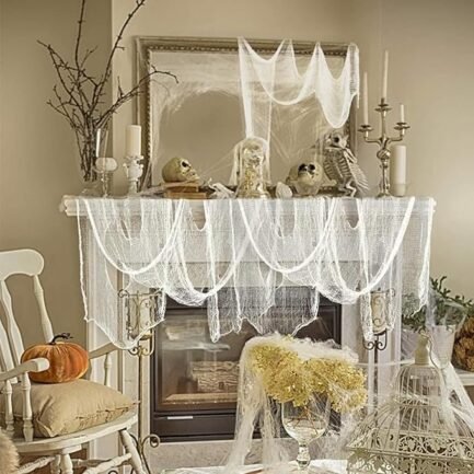 Black Creepy Cloth Set - 6 Halloween Decorations for Indoor & Outdoor - Image 2