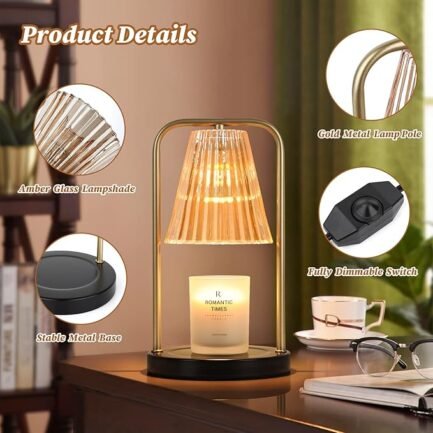 Dimmable Candle Heater - Jar Candle Warmer for Bedroom & Housewarming Gifts - Image 4