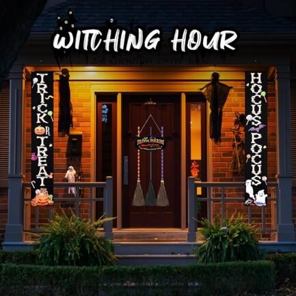 Halloween Broom Decor - Wooden Witches Broom Set for Indoor/Outdoor Use - Image 3