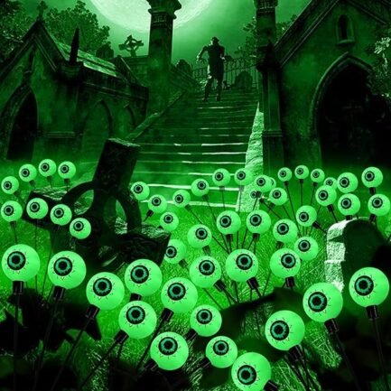 Halloween Swaying Eyeball Lights - Bright 12 LED Outdoor Pathway Decor