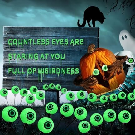 Halloween Swaying Eyeball Lights - Bright 12 LED Outdoor Pathway Decor - Image 2