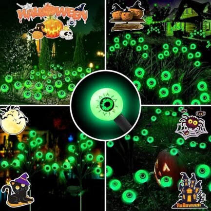 Halloween Swaying Eyeball Lights - Bright 12 LED Outdoor Pathway Decor - Image 3