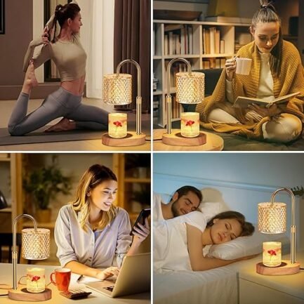 Candle Warmer Lamp with Timer - Adjustable Height & Dimmer Features - Image 4