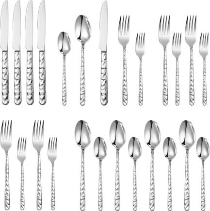 Silverware Set of 20 Stainless Steel Flatware Set Heavy Duty Cutlery Set for 4