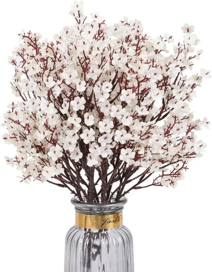 Babys Breath Artificial Flowers, 8 Bundles Real Touch Fake Flowers