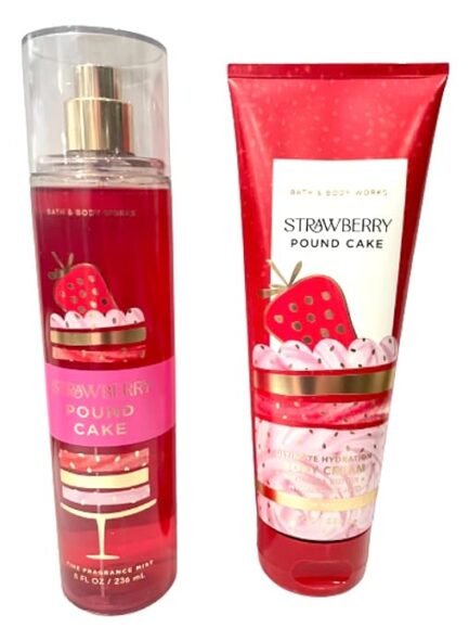 Strawberry Pound Cake - 2 pc Bundle - Fine Fragrance Mist and Ultimate Hydration Body Cream