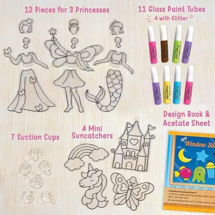 Window Art Princess | Suncatcher Kit | Arts and Crafts - Image 5