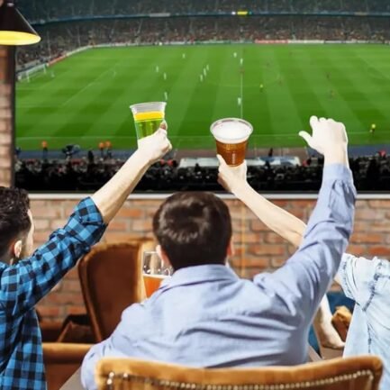 Football Cups, 100 Pack 12 oz Football Disposable Cups Football Plastic Cups - Image 5