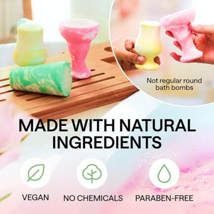 Large Bath Bombs for Women & Men - Essential Oil Bath Bombs for Kids & Adults - Bath Ball Set for Shower Aromatherapy - Image 5
