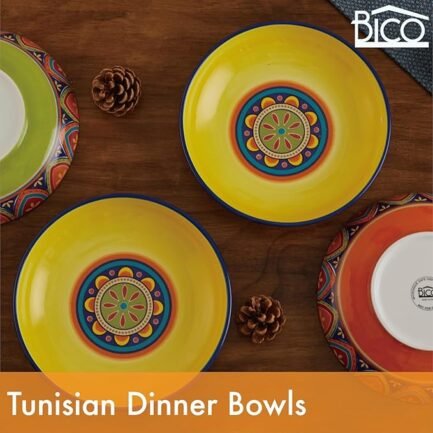 Ceramic 35oz Dinner Bowls, Set of 4 - Image 5