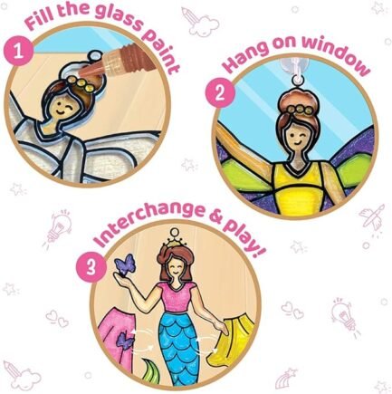 Window Art Princess | Suncatcher Kit | Arts and Crafts - Image 4