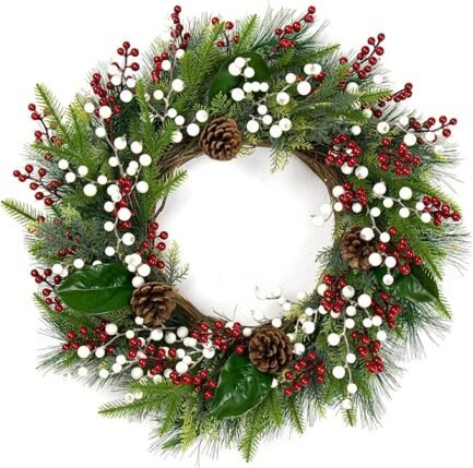 32 Pack Christmas Tree Decorations, Artificial Red Berry Stems 6.5inch - Image 4