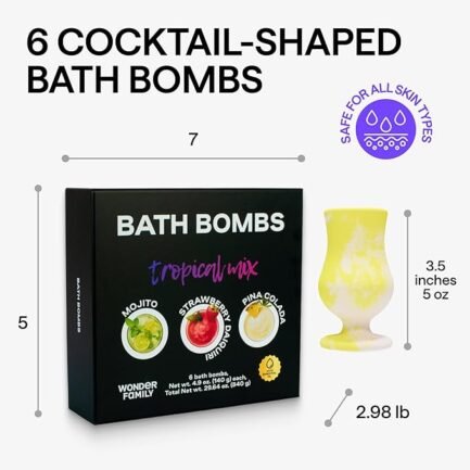 Large Bath Bombs for Women & Men - Essential Oil Bath Bombs for Kids & Adults - Bath Ball Set for Shower Aromatherapy - Image 4