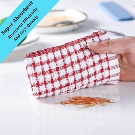 Kitchen Towels and Dishcloths Set, 16 x 25 12 12, Set of Bulk - Image 3