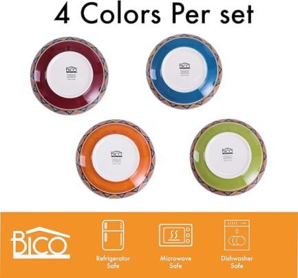 Ceramic 35oz Dinner Bowls, Set of 4 - Image 3
