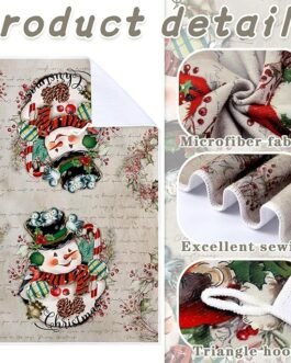 6 Pcs Christmas Kitchen Towels Absorbent Soft Microfiber Farmhouse Dish Towels and Dishcloths Sets 16x24Inch