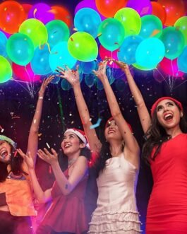 100 Pcs UV Neon Balloons ,Neon Glow Party Balloons UV Black Light Balloons Glow in the dark