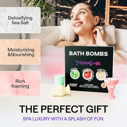 Large Bath Bombs for Women & Men - Essential Oil Bath Bombs for Kids & Adults - Bath Ball Set for Shower Aromatherapy - Image 2