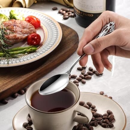 Silverware Set Service for 4, 20-Piece Premium Stainless Steel Flatware - Image 2