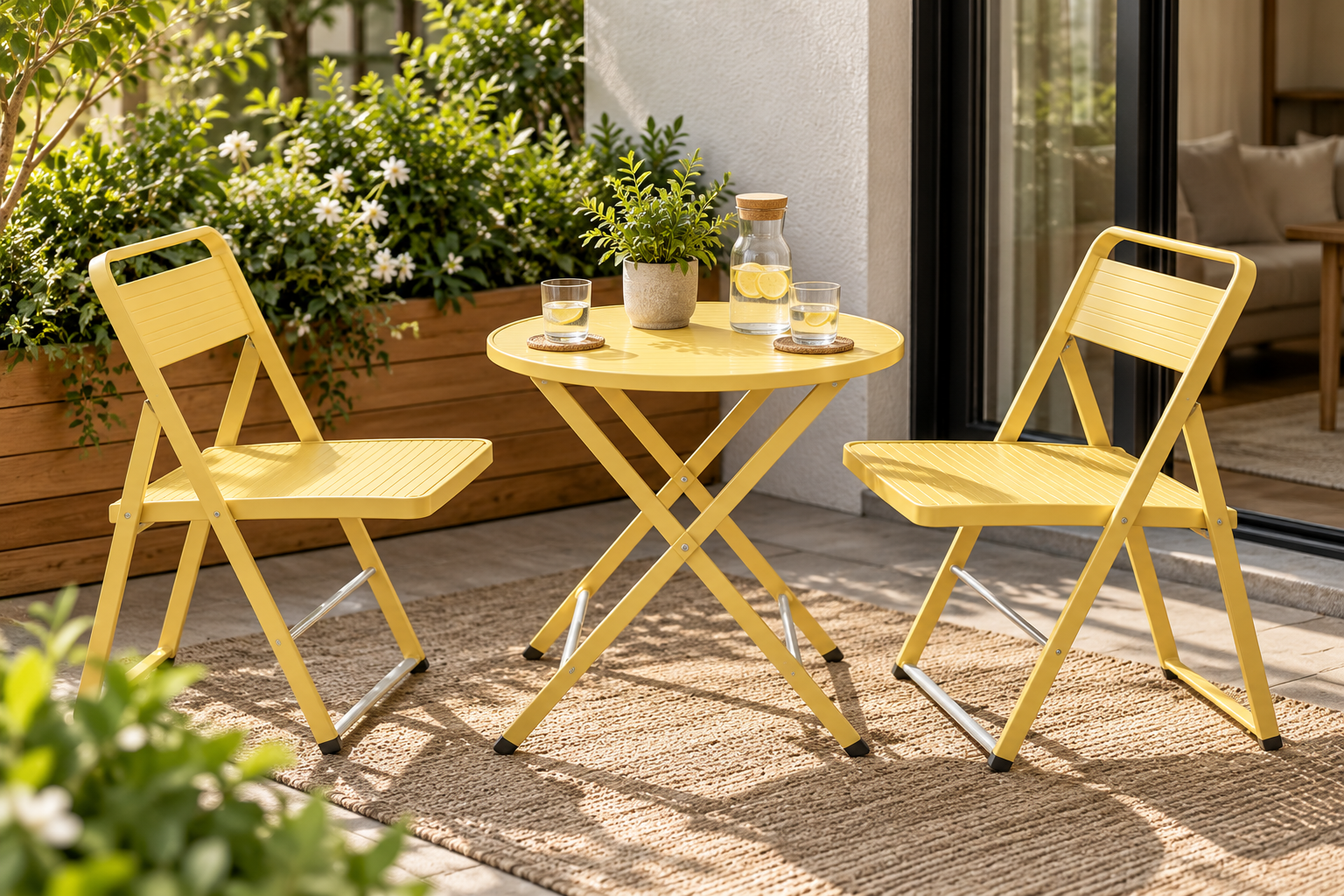 Modern Two-Piece Lounge Seating Set - Image 2