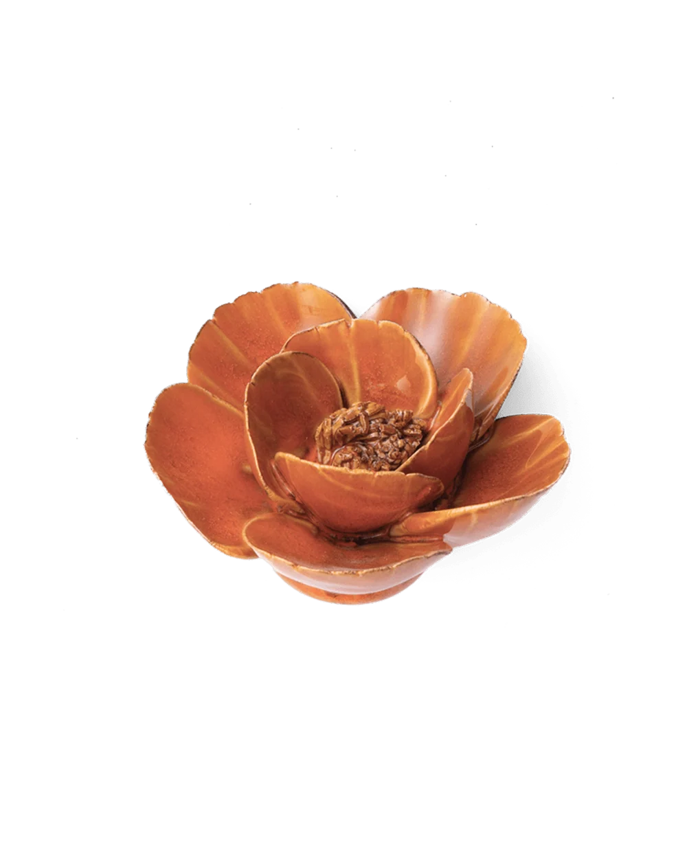Burnt Orange Poppy Floral Wall Decoration - Image 4