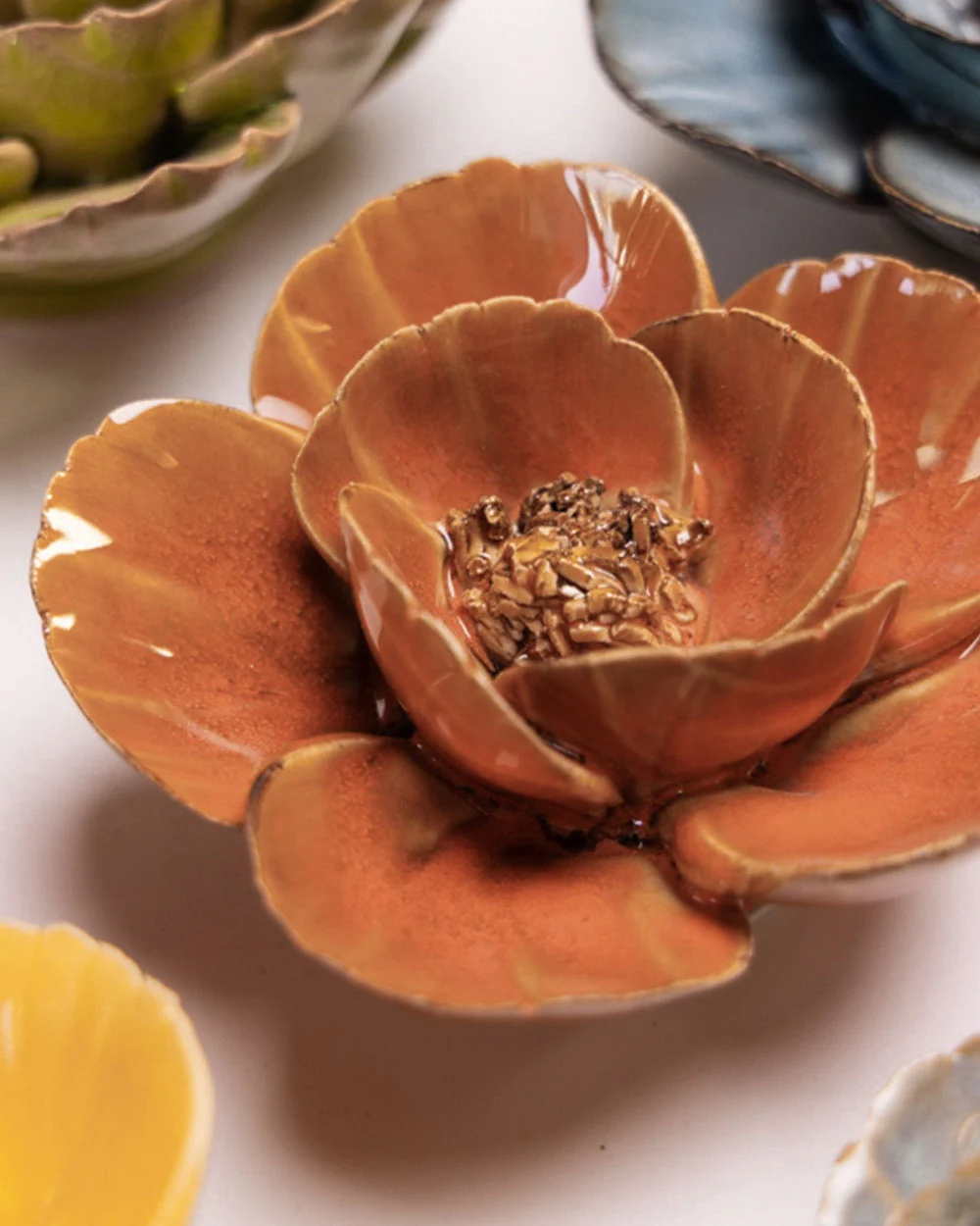 Burnt Orange Poppy Floral Wall Decoration - Image 2