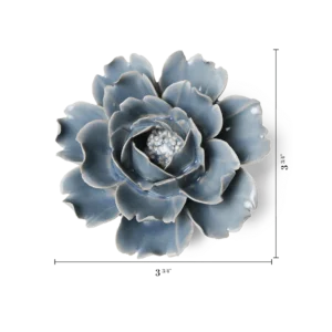 Pastel Blue Rose Floral Wall Decoration