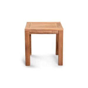 Traditional Square Teak Wood Accent Side Table