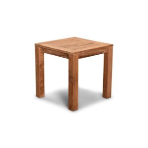 Traditional Square Teak Wood Accent Side Table